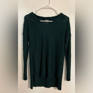 Charlotte Russe, Women’s, Emerald/Pine Green Knit Crewneck Sweater, Size S